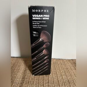 Morphe Pro Series 8-Piece Brush Set - Black NWT